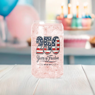 Verre Canette 250e anniversaire des États-Unis 