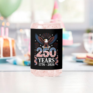 Verre Canette 250e anniversaire USA 1776 2026 Aigle patriotique