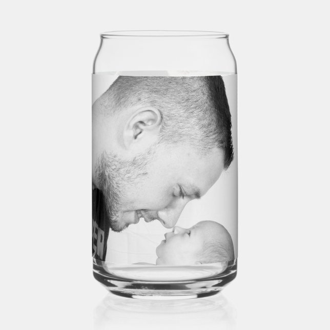 Verre Canette 2 Photo personnalisé double face  (Recto)