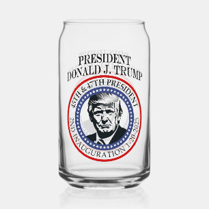 Verre Canette 47e président Donald Trump - Inauguration Keepsaké