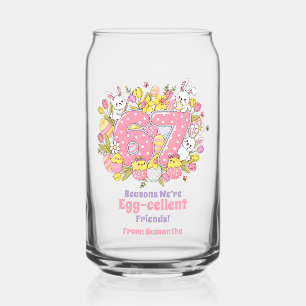 Verre Canette 67 raisons pour lesquelles nous sommes des amis ex