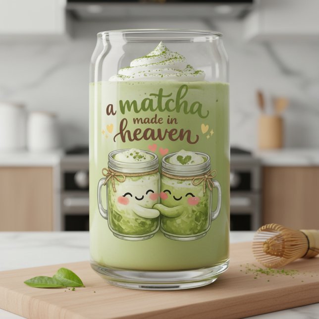 Verre Canette A Matcha Made in Heaven Cute Funny Pun (A Matcha Made in Heaven Cute Funny Pun Can Glass
by Ricaso. A sweet iced tea kawaii design)