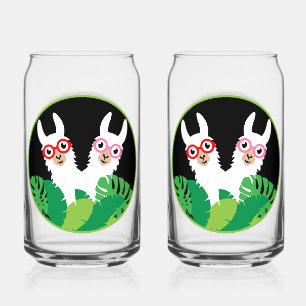 Verre Canette Accessoires Llama Alpaca amusants