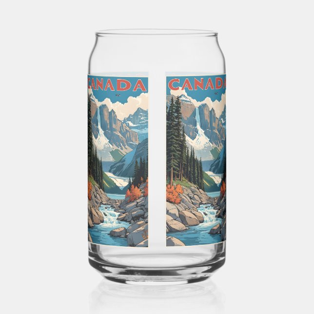 Verre Canette Affiche Canada Travel (Recto)