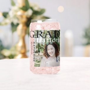 Verre Canette Affiche de fin d'études stylisée 