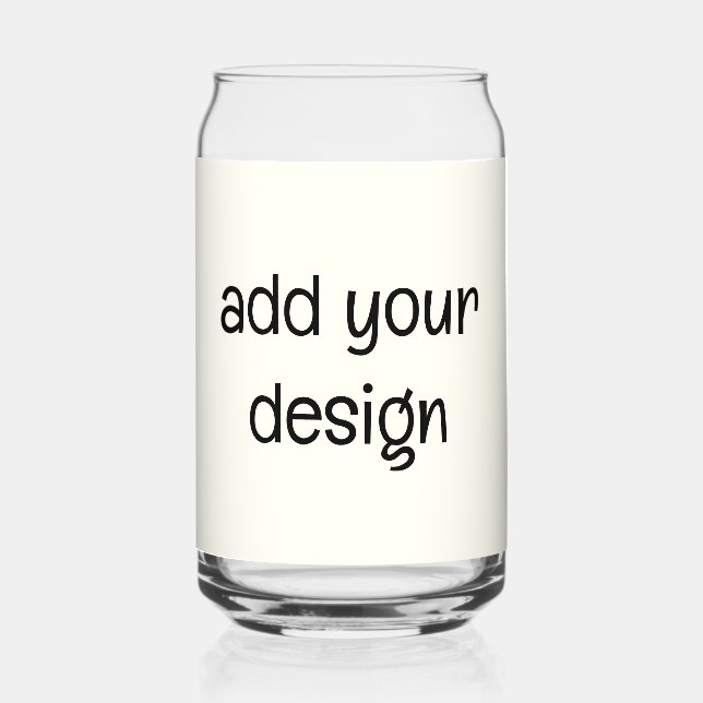Verre Canette ajouter votre conception (Verso)