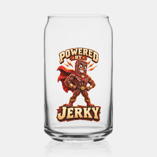 Verre Canette Alimenté par Jerky Superhero