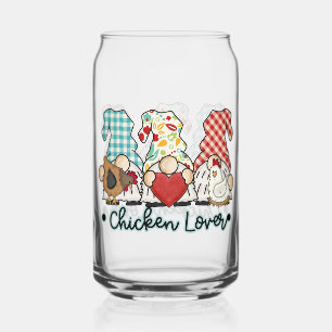 Verre Canette Amant de poulet drôle gnomes