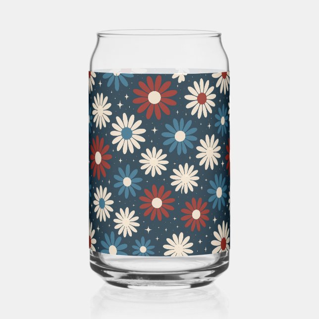 Verre Canette American Daisy's  (Recto)