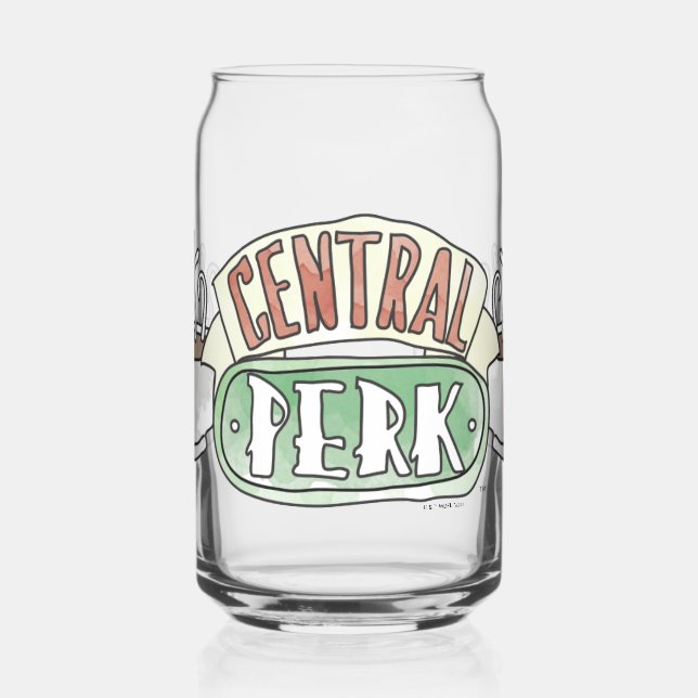 Verre Canette AMIS™ | Logo Central Perk Watercolor (Gauche)