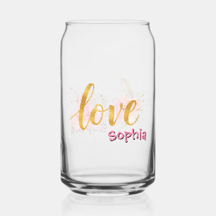 Verre Canette Amour