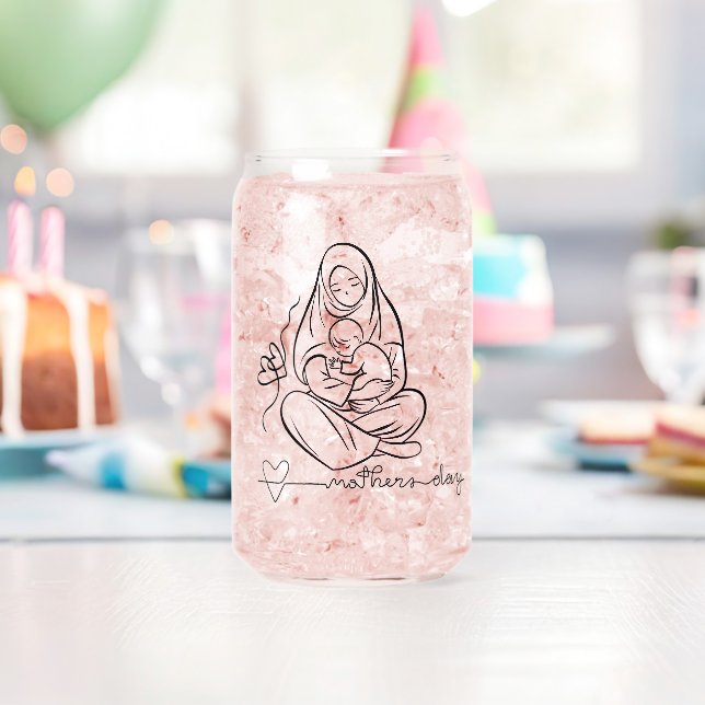 Verre Canette Amour de maman Beau design (Insitu (Anniversaire))