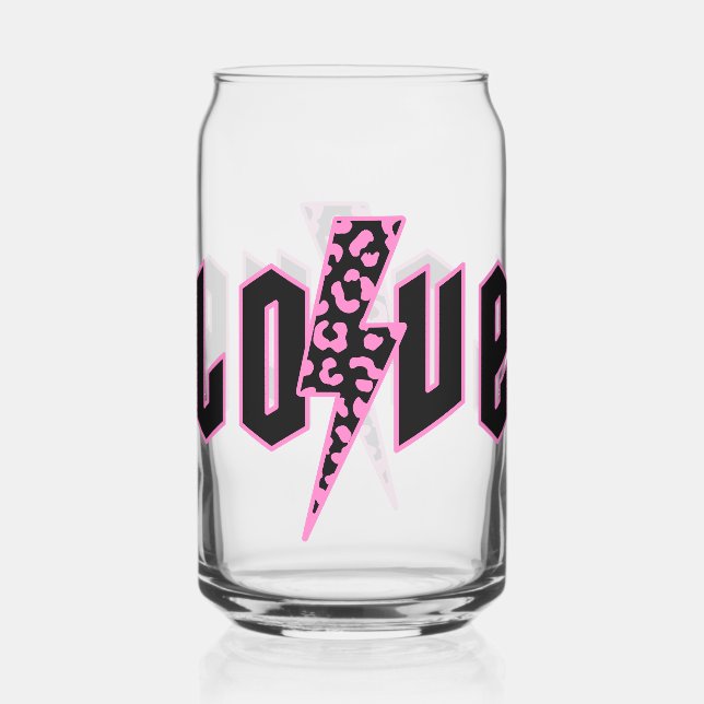Verre Canette Amour Empreinte de léopard Lightning V2 (Recto)