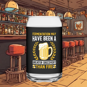 Verre Canette Amoureux de bière amusante