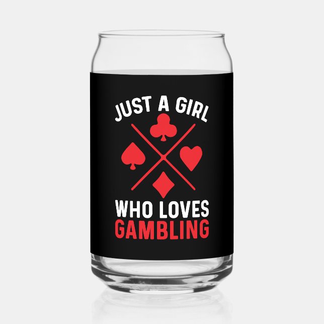 Verre Canette Amoureux de jeux d'argent Casino (Recto)