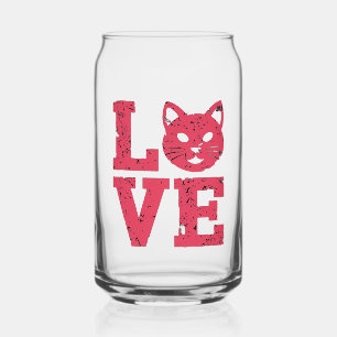Verre Canette Amoureux de les chats : Purr-fparfaitement Bold, E