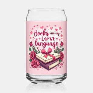 Verre Canette Amoureux de livres Saint-Valentin Romantique Lectu