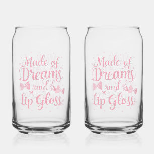 Verre Canette Amoureux de Maquillage Esthétique Doux Typographie
