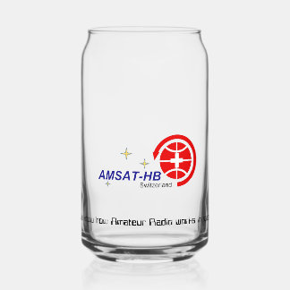 Verre Canette AMSAT-HB Dosenglas
