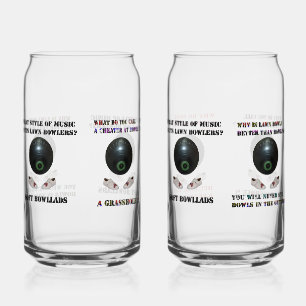 Verre Canette Amusant Pelouse Bowls Puns,