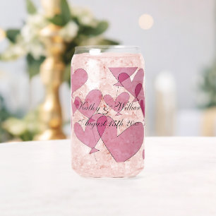 Verre Canette Amusants 1001 rouge ballons coeur thème mariage pe