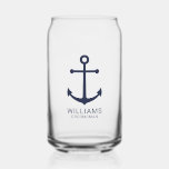 Verre Canette Ancre Bleue marine Nautique Groomsmen personnalisé<br><div class="desc">Moderne minimaliste Ancre bleu marine Groomsmen personnalisées Can Glass avec ancre bleu marine et nom personnalisé du toiletteur avec titre en bleu marine moderne sans serif style police. Parfait aussi pour le meilleur homme, père de la mariée, porte-bague, bonne d'honneur, fille de fleurs, mère de la mariée et plus encore....</div>