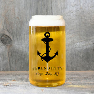 Verre Canette Ancre classique en bateau