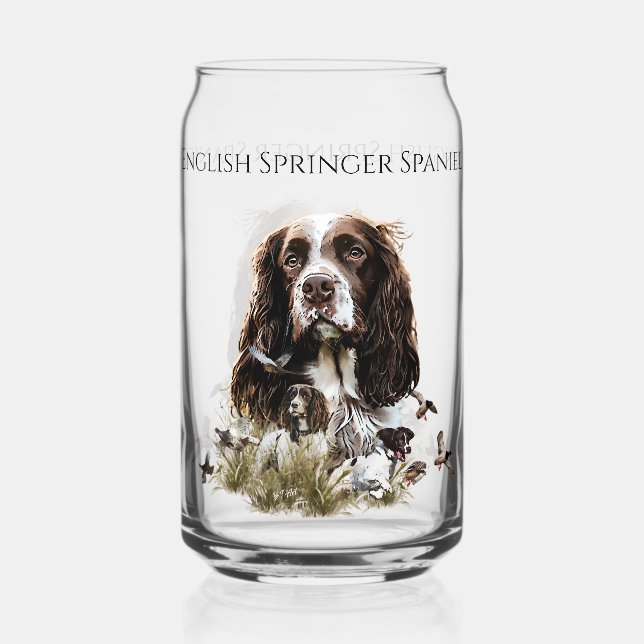 Verre Canette Anglais Springer Spaniel (Recto)