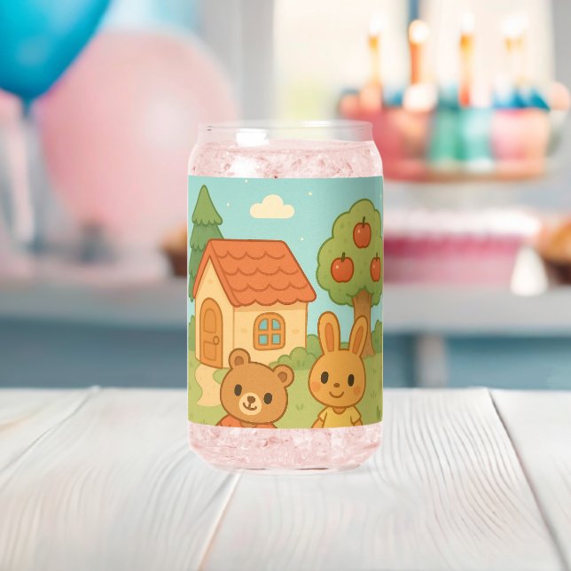 Verre Canette Animal crossing (Insitu (Baby Shower))