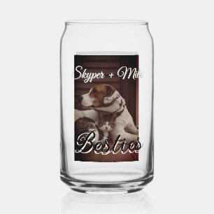 Verre Canette Animaux de compagnie amis besties ajouter nom anim
