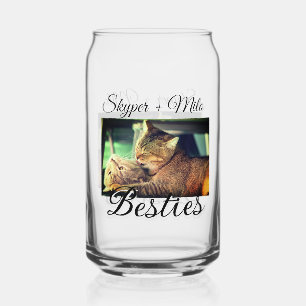 Verre Canette Animaux de compagnie amis besties ajouter nom anim