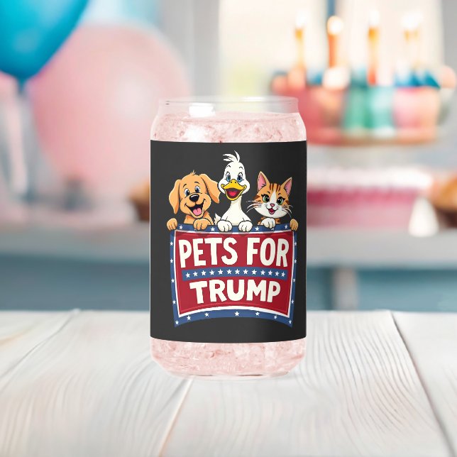 Verre Canette Animaux de compagnie pour Trump Cats Maga Dogs Ele (Insitu (Baby Shower))