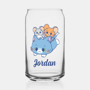 Verre Canette Anime Tom, Jerry et Tuffy