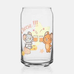 Verre Canette Anime Tuffy et Jerry Cheese au fromage