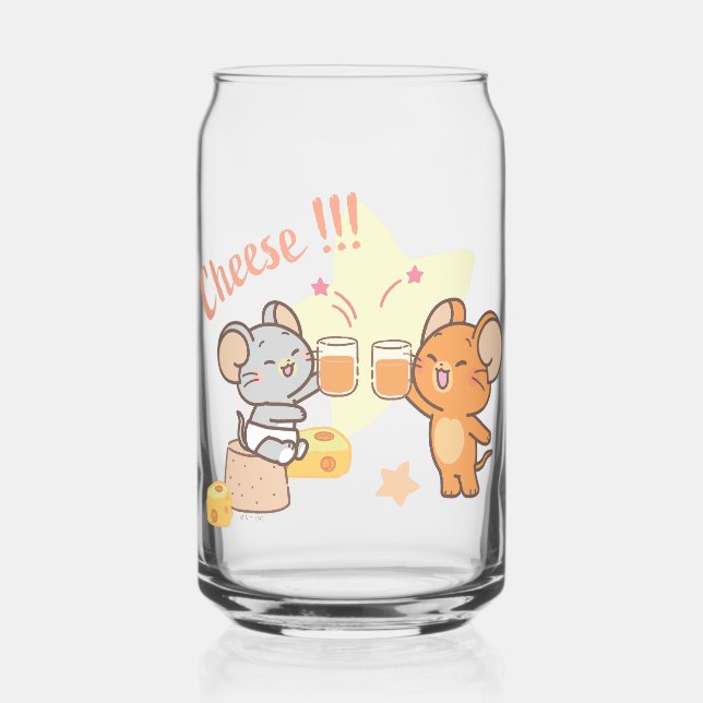 Verre Canette Anime Tuffy et Jerry Cheese au fromage (Recto)