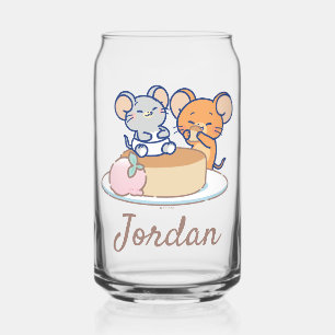 Verre Canette Anime Tuffy et Jerry Cheesecake
