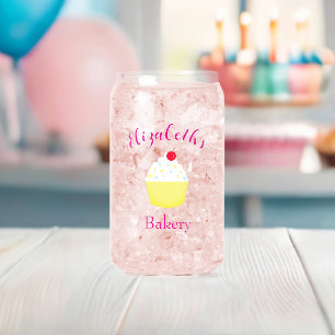 Verre Canette Anniversaire de préparation de Cupcake
