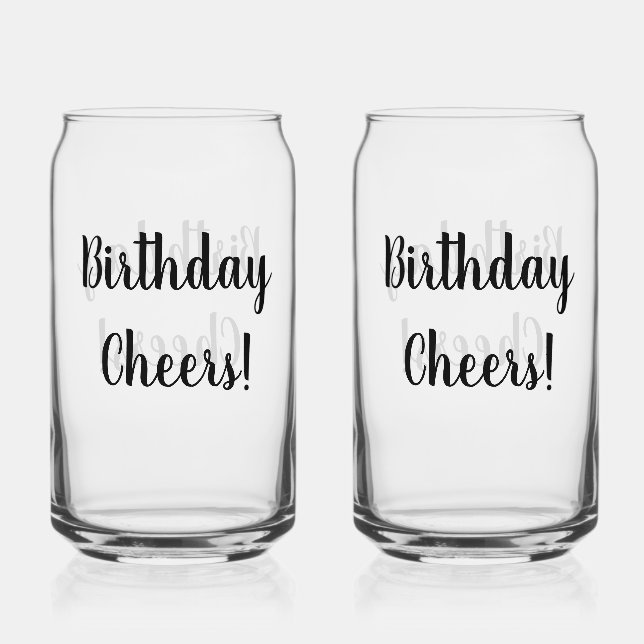 Verre Canette Anniversaire Soda Glass (Recto)