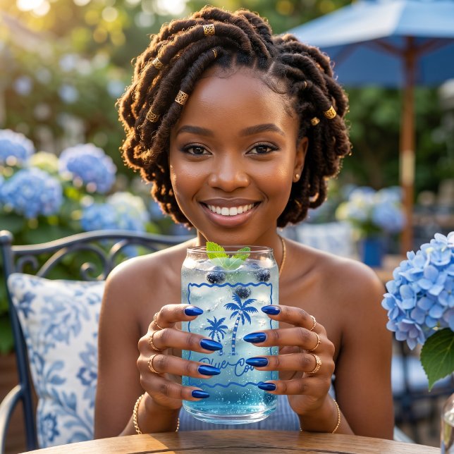 Verre Canette Anse Bleue (Créateur téléchargé)