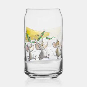 Verre Canette Apporter Le Fromage De Noël