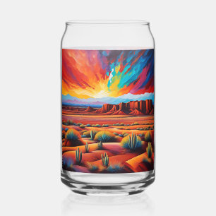 Verre Canette Aquarelle Arizona Desert