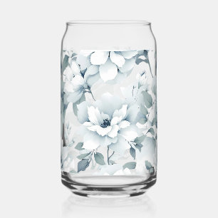 Verre Canette Aquarelle Whimsical Jardin motif floral