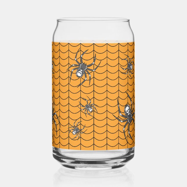Verre Canette Araignées en parade (Recto)