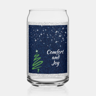 Verre Canette Arbre de Noël vert moderne Festif