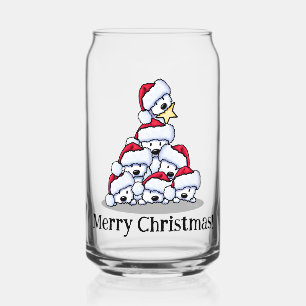 Verre Canette Arbre de Noël Westie Chien