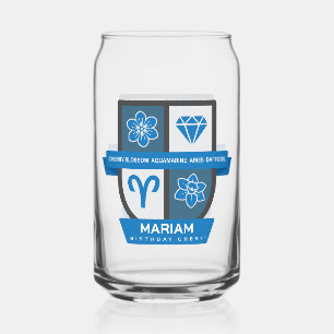 Verre Canette Aries Birthday Crest™ pour le 21-31 mars