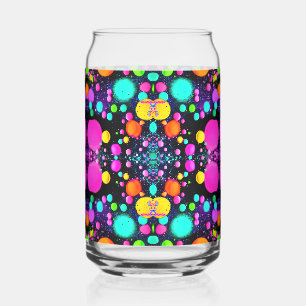 Verre Canette art abstrait brillant
