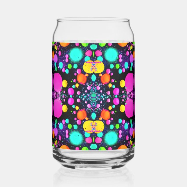 Verre Canette art abstrait brillant (Gauche)