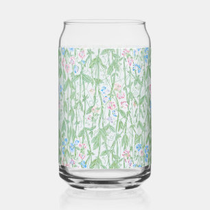 Verre Canette Art floral pastel de pois de senteur de William Mo