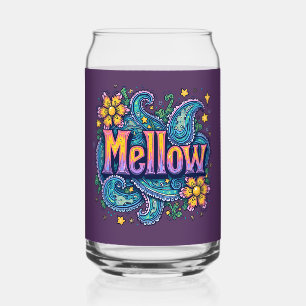 Verre Canette Art Hippie Rétro « Détendu » Psychedelique Groovy